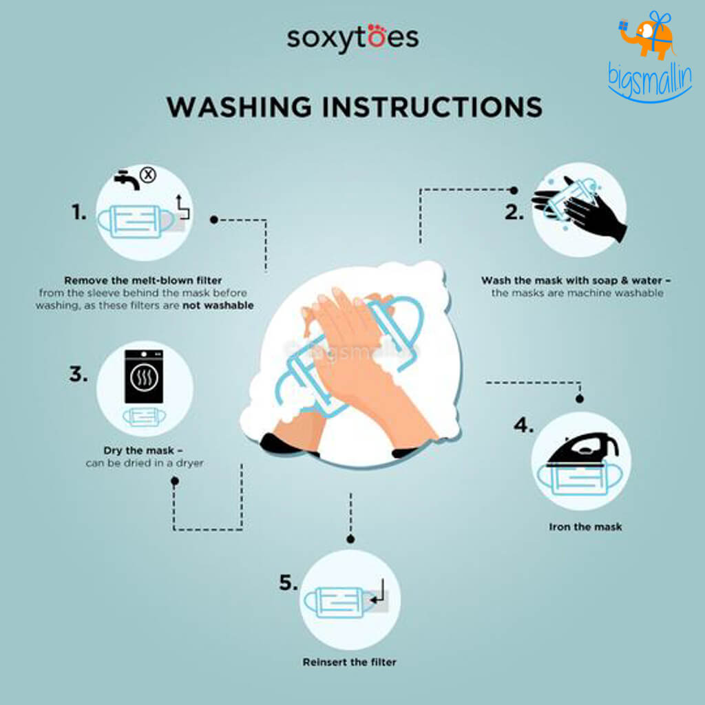 Shatter Print Cotton Mask With Filter