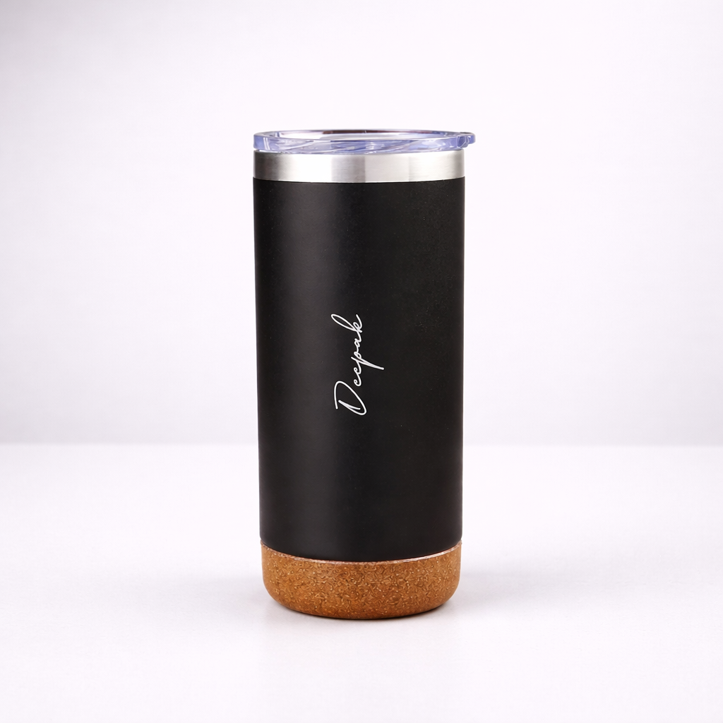 Stainless Steel Coffee Flask with Cork Base