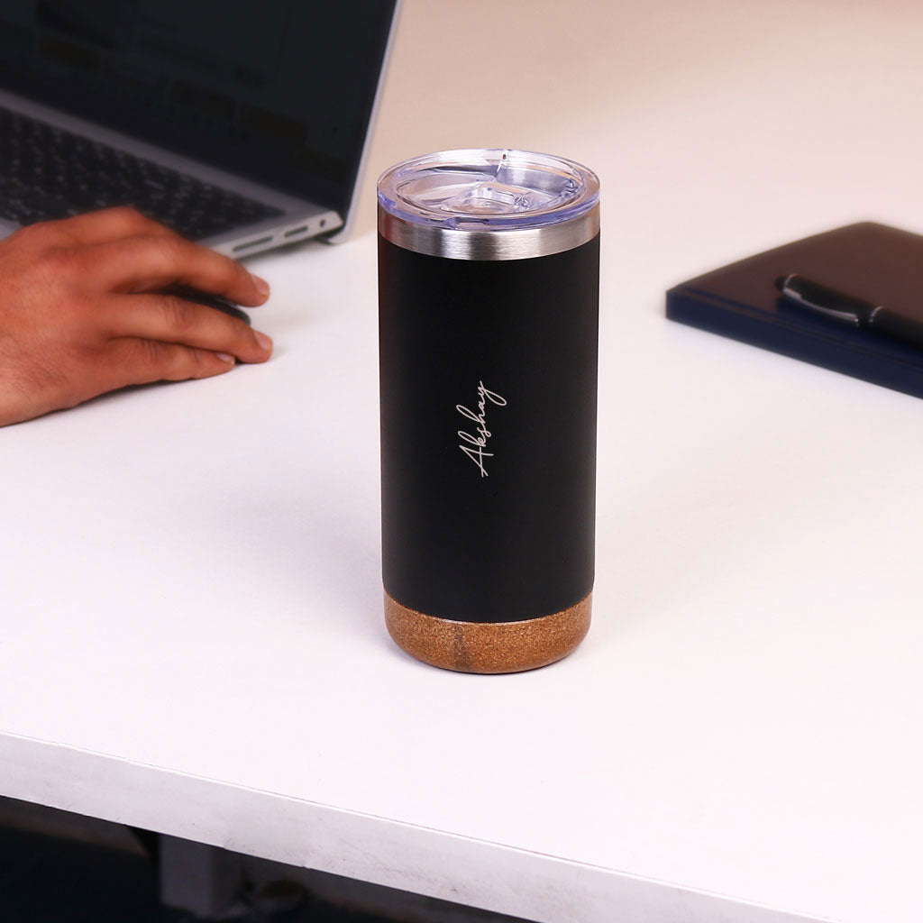 Stainless Steel Coffee Flask with Cork Base