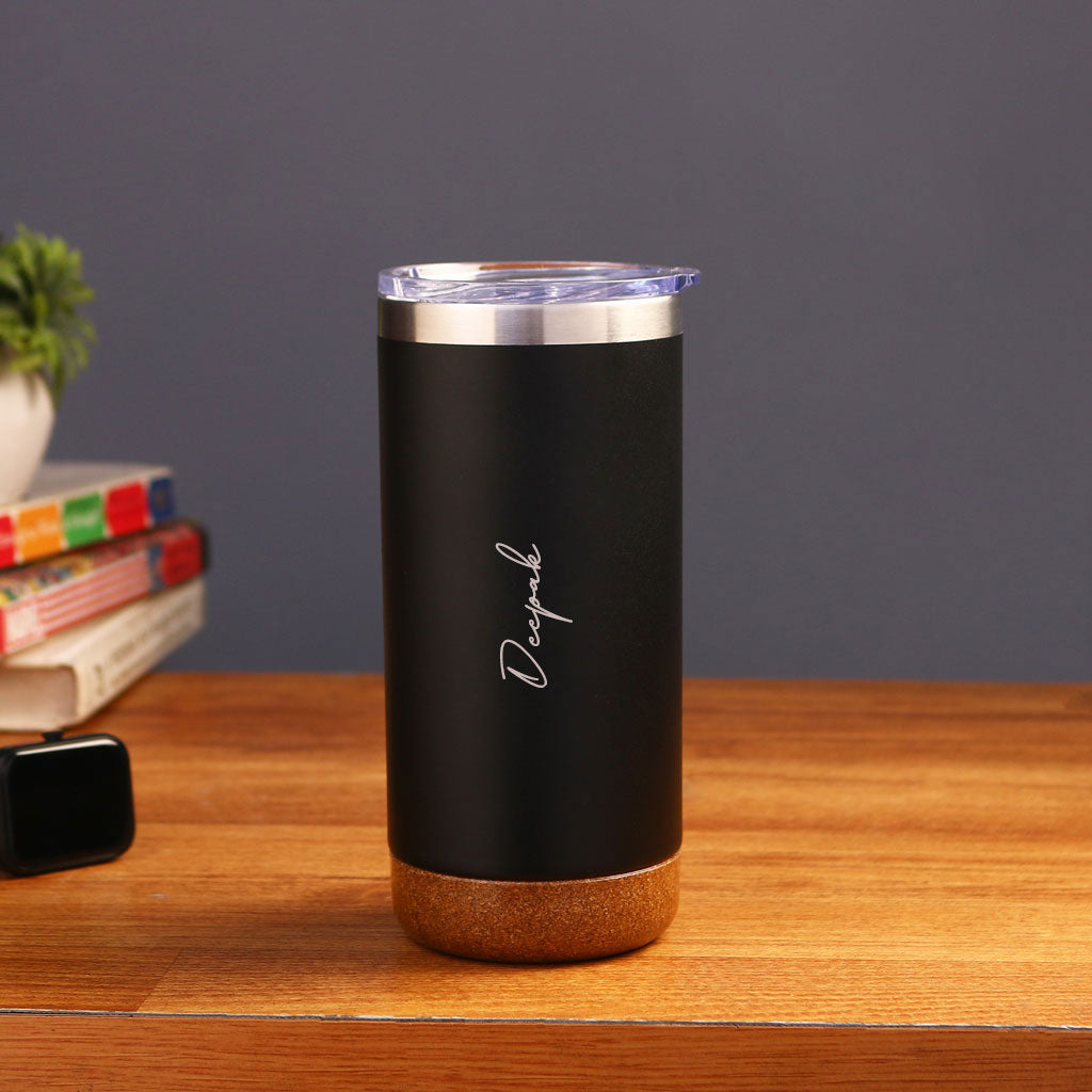 Stainless Steel Coffee Flask with Cork Base